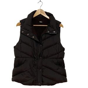 J.Crew Down Filled Sherpa Brown Puffer Vest Size Medium